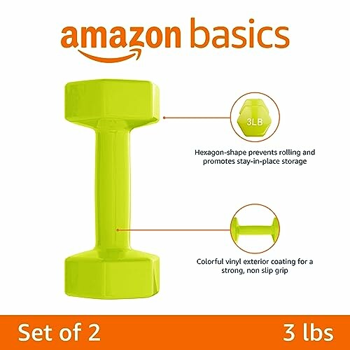 Amazon Basics Vinyl Coated Dumbbells