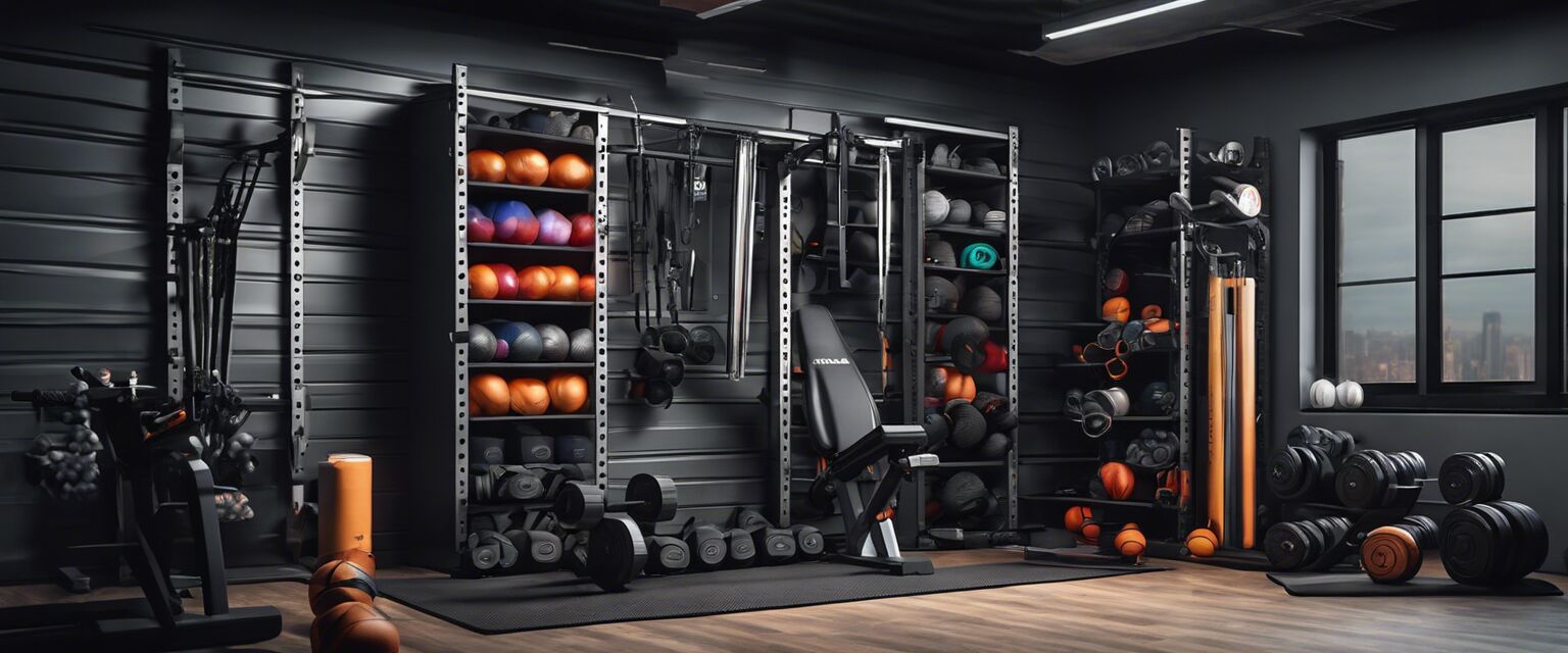 Storage for fitness accessories