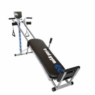 Vital Gym exercise bench with handlebars and resistance bands